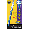 Pilot® Gel Ink Rollerball Pens, P-700, Fine Point, 0.7 mm, Blue Barrel, Blue Ink, Pack Of 12 Pens