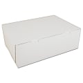 SCT® Nonwindow Bakery Boxes, 5"H x 14 1/2"W x 10 1/2"D, White, Pack Of 100 Boxes 1 thumbnail image