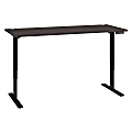 Bush Business Furniture Move 80 Series 72"W x 30"D Height Adjustable Standing Desk, Storm Gray/Black Base, Premium Installation