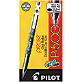 Pilot® Gel Ink Rollerball Pens, P-500, Extra-Fine Point, 0.5 mm, Black Barrel, Black Ink, Pack Of 12 Pens
