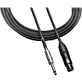 Audio-Technica XLRF - 1/4" Cable for Balanced Microphones with Pin 2 Hot. 10' (3.0 m) - 10 ft 6.35mm/XLR Audio Cable  - ATRMCU10 1 thumbnail image