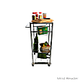 Mind Reader Chop Block 1-Drawer Metal Mobile Kitchen Cart, Silver