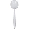 Genuine Joe Medium-Weight Soup Spoon - 1 Piece(s) - Soup Spoon - 1 x Soup Spoon - Disposable - Polypropylene - White - 1000 / Carton