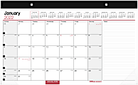 Office Depot Monthly Desk Calendar, 17" x 11", White, January To December 2022, OD201000 1 thumbnail image