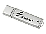 SKILCRAFT USB Flash Drive With 256-Bit AES Encryption, 2GB (AbilityOne 7045-01-558-4986)