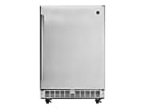 Silhouette Aragon Professional DAR055D1BSSPRO Refrigerator - 5.50 ft³ - Auto-defrost - 5.50 ft³ Net Refrigerator Capacity - 120 V AC - 278 kWh per Year - Silver, Stainless Steel - Stainless Steel - Glass Shelf, Stainless Steel - Built-in