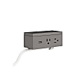 HON Dean 2-Outlet Power Module With Under-Worksurface Mounting Bracket, 10’ Cord, Storm 1 thumbnail image