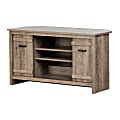 South Shore Exhibit Corner TV Stand, Weathered Oak 1 thumbnail image