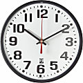 Skilcraft Self-Set Wall Clock, 8", Black Frame (AbilityOne 6645-01-557-3153) 1 thumbnail image