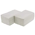 HI VALU 2-Ply Dinner Napkins, 1/8 Fold, 15" x 17", White, Pack Of 3,000 Napkins