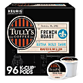 Tully's Coffee French Roast Keurig Single-Serve K-Cup Pods, Dark Roast, 24 Pods Per Pack, Case Of 4 Packs 1 thumbnail image