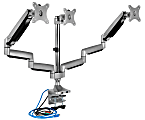 Mount-It! MI-2753 Triple-Monitor Mount, 15"H x 19"W x 7.5"D, Silver 1 thumbnail image