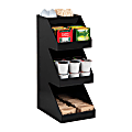 Mind Reader Coffee Tea Utensil and Condiment Countertop Organizer, 6"L x 9"W x 16"H, Black 1 thumbnail image