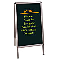 MasterVision™ Black Wet-Erase Display Board, 32" x 21", Silver Aluminum Frame