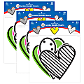Carson Dellosa Education Cut-Outs, Kind Vibes Jumbo Doodle Hearts, 12 Cut-Outs Per Pack, Set Of 3 Packs 1 thumbnail image