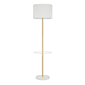 LumiSource Chloe Shelf Floor Lamp, 62-1/2"H, White