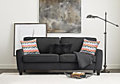 Serta® Astoria Deep-Seating Sofa, 73", Charcoal/Espresso 1 thumbnail image