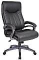 Boss Office Products Double-Layer Ergonomic Faux Leather High-Back Executive Office Chair, Black