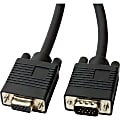 4XEM High-Resolution Coax Male to Female VGA Extension Cable, 6', Black 1 thumbnail image