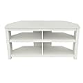 Inval Corner TV Stand For TVs Up To 60", Laricina White 1 thumbnail image