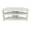 Inval Corner TV Stand For TVs Up To 60", Laricina White