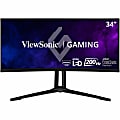 ViewSonic® XG341C-2K 34" UW-QHD Curved Screen UltraWide LED Gaming LCD Monitor