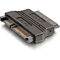 C2G Micro SATA Female to SATA Male Adapter - 1 x Female Micro SATA - 1 x Male SATA - Black 1 thumbnail image