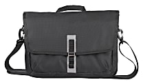 TJ Riley Briefcase Messenger Bag, Black