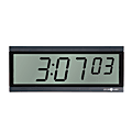 Pyramid™ 6-Digit Battery-Operated Digital LCD Clock