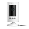 Ring Stick Up HD Wired Indoor/Outdoor Plug-In Security Camera, White 1 thumbnail image