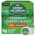 Green Mountain Coffee® Single-Serve Coffee K-Cup®, Decaffeinated, Vermont Country Blend®, Carton Of 96, 4 x 24 Per Box 1 thumbnail image