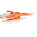 C2G 7ft Cat6 Ethernet Cable - Snagless Unshielded (UTP) - Orange - Category 6 for Network Device - RJ-45 Male - RJ-45 Male - 7ft - Orange 1 thumbnail image