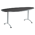 Iceberg IndestrucTable TOO Utility Table Top, Oval, Graphite