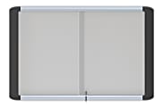 MasterVision® Platinum Pure Magnetic Dry-Erase Enclosed Whiteboard, Sliding Door, 36" x 48", Aluminum Frame With Silver Finish 1 thumbnail image