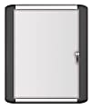 MasterVision® Platinum Pure Magnetic Dry-Erase Enclosed Whiteboard, Swinging Door, 36" x 48", Aluminum Frame With Silver Finish