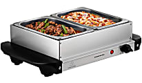 Ovente FW152S Electric Food Buffet Server & Warmer, Silver
