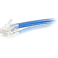 C2G-25ft Cat5e Non-Booted Unshielded (UTP) Network Patch Cable - Blue - Category 5e for Network Device - RJ-45 Male - RJ-45 Male - 25ft - Blue