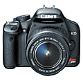 Canon EOS Digital Rebel XSi 12.2-Megapixel Digital SLR Camera Kit, Black 1 thumbnail image