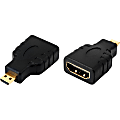 4XEM Micro HDMI Male To HDMI A Female Adapter - Micro HDMI male to HDMI female adapter 1x HDMI (Micro Type D) Male Digital Audio/Video 1 thumbnail image