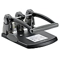 Swingline® Extra-High Capacity 3-Hole Punch, 7 3/4" x 12 3/8" x 17 1/8", Black/Gray