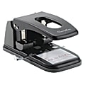 Swingline® High Capacity 2-Hole Paper Punch, 100 Sheets, Black/Gray 1 thumbnail image