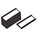 MasterVision® Magnetic Data Cards, With Blank Inserts, 3/4"H x 2-3/4"W, Pack Of 10 1 thumbnail image
