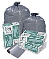 Pitt Plastics Linear Low-Density Can Liners, 1.1-mil, 45 Gallons, Gray, Case of 100 1 thumbnail image