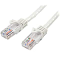 StarTech.com Snagless Cat 5e UTP Patch Cable, 3', White 1 thumbnail image