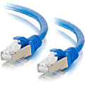 C2G-4ft Cat6a Snagless Shielded (STP) Network Patch Cable - Blue - Category 6a for Network Device - RJ-45 Male - RJ-45 Male - Shielded - 10GBase-T - 4ft - Blue