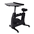Flexispot V9 Desk Exercise Bike With Notebook Tray, Black 1 thumbnail image
