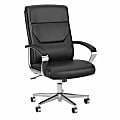 Bush Business Furniture South Haven Bonded Leather High-Back Executive Office Chair, Black, Standard Delivery 1 thumbnail image