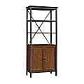Sauder® Carson Forge Bookcase With Doors, Milled Cherry 1 thumbnail image