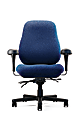 Neutral Posture® Big & Tall Jr. High-Back Chair, 43"H x 33"W x 28"D, Navy/Black 1 thumbnail image