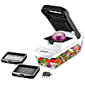 Brentwood Pro Plastic Food Chopper And Vegetable Dicer With 6.3-Cup Storage Container, 5”H x 4-3/4”W x 11-1/4”D, Black 1 thumbnail image
